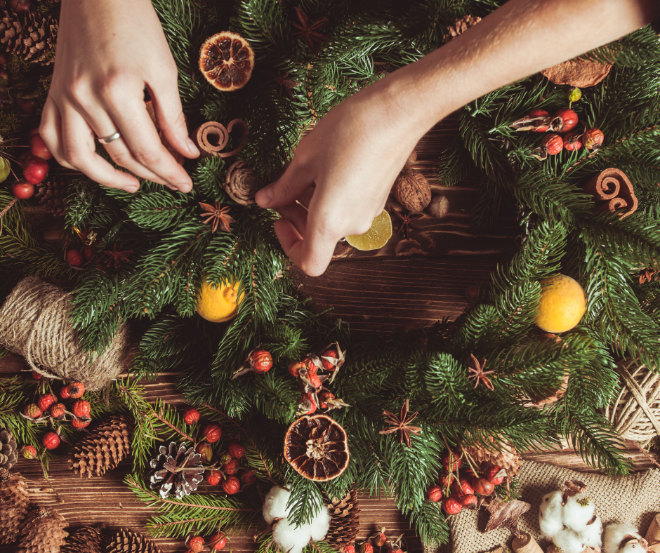 Christmas wreath workshop